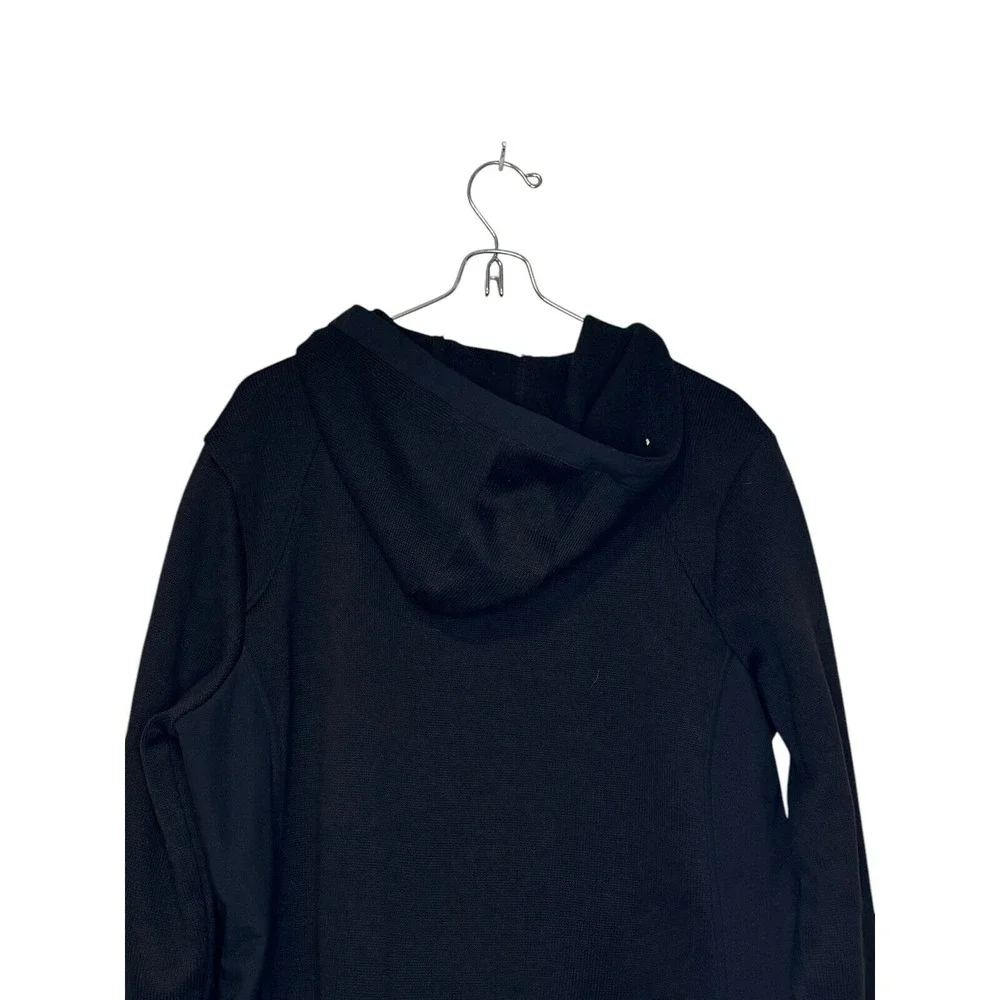 ZeroXposur Men Sweater Full‎ Zip Hooded Zipper Pocket Long Sleeve Black Size XL